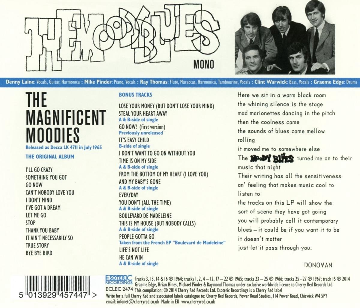 The Moody Blues ‎ The Magnificent Moodies Dubman Home Entertainment
